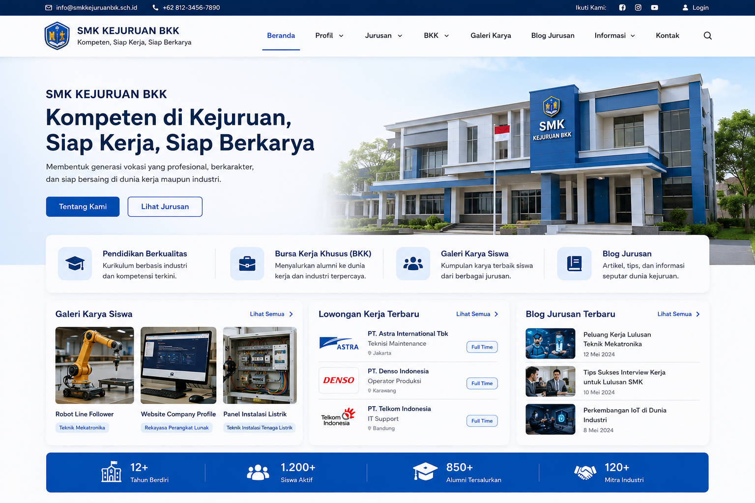 Web SMK Bina Nusantara